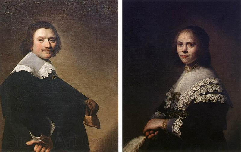 VERSPRONCK, Jan Cornelisz Portrait of a Man and Portrait of a Woman  wer France oil painting art